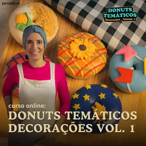 Imagem de capa para o Curso online Donuts Temáticos: Decorações, Vol.1