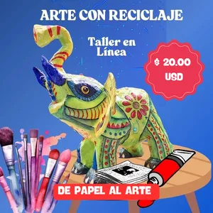 Imagen de portada para Curso online ARTE CON RECICLAJE 