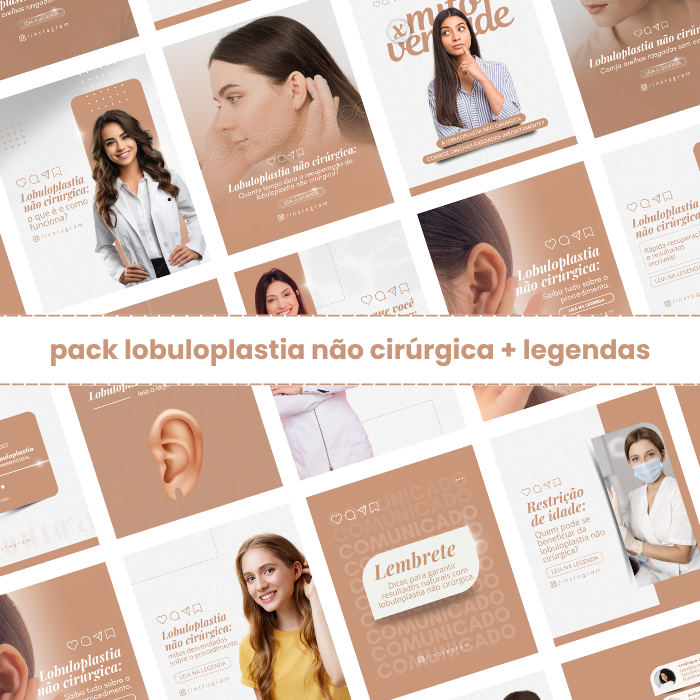 Imagem do curso PACK CANVA LOBULOPLASTIA NÃO CIRURGICA