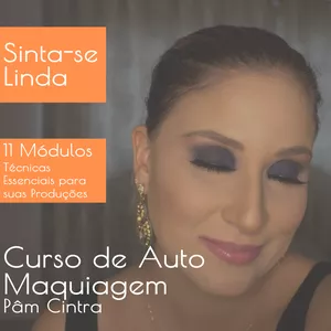 Imagem de capa para o Curso online Curso de Auto Maquiagem Pâm Cintra