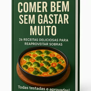 Imagem de capa para o Ebook Comer Bem Sem Gastar Muito