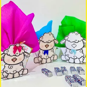 Imagem de capa para o Ebook Caixinha de Lembrancinha Páscoa tema Cordeirinho