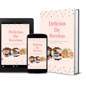 Imagem de capa para o Ebook Delicias de receitas