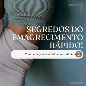 Imagem de capa para o Ebook Super Emagrecimento segredo para emagrecer saudável e rápido 