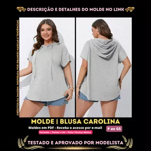 Imagem de capa para o Curso online [Molde em PDF] - Blusa Carolina. ID 3038131✨