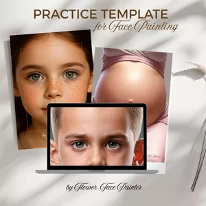 Cover image for Ebook PRACTICE TEMPLATE FOR FACE PAINTING - DIGITAL