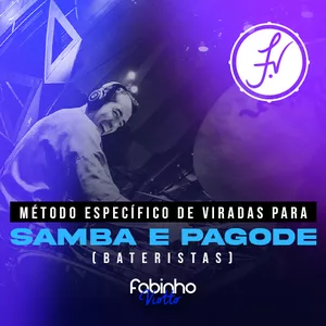 Imagem de capa para o Curso online MÉTODO VIRADAS ESPECÍFICAS DE SAMBA E PAGODE PARA BATERISTAS