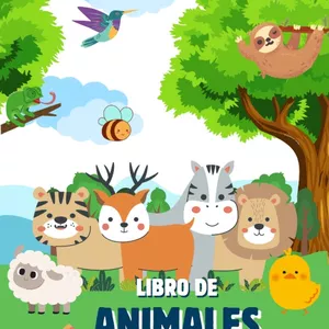 Imagen de portada para Ebook coloring book animals 60+ / libro para colorear animales 60+