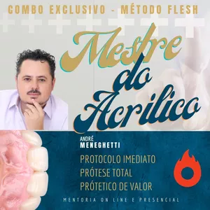 Imagem de capa para o Curso online MESTRE DO ACRÍLICO - PRÓTESE TOTAL E PROTOCOLO