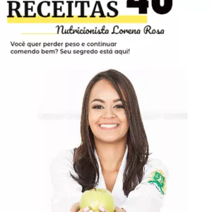 Imagem de capa para o Ebook Ebook 40 receitas Nutricionista Lorena Rosa