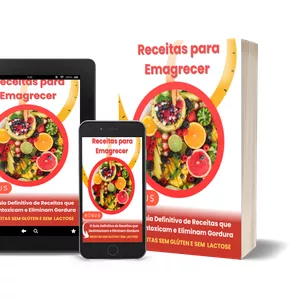 Imagem de capa para o Ebook Receitas para Emagrecer