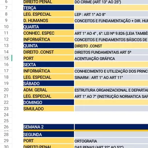 Imagem do curso Cronograma PPCE Com tabela, Bata o edital em 16 semanas!