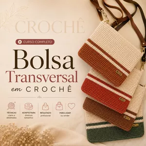 Imagem de Bolsa Transversal em Crochê criado por Samuel Ramos | Blog do Crochê na hotmart
