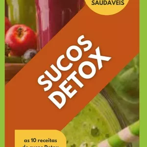 Imagem de capa para o Ebook 10 Receitas de Sucos Detox para Energizar o seu Dia