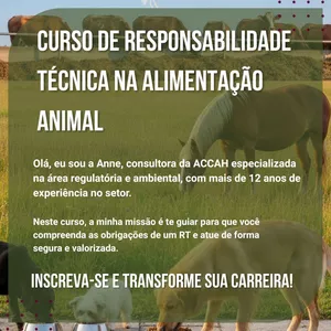 Imagem do curso Curso em Responsabilidade Técnica na Alimentação Animal