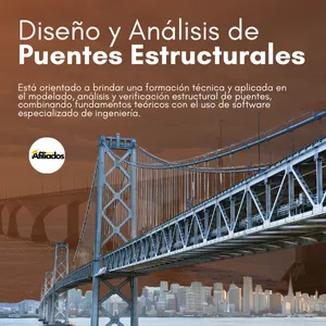 Imagen de portada para Curso online ▶️Diseño y Análisis de Puentes Estructurales