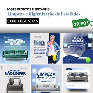 Imagem de Pack Canva Limpeza e Higienização de Estofados criado por Ramusa Costa na hotmart