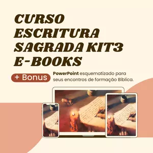 Imagem do curso Curso Escritura Sagrada Kit3 E-books