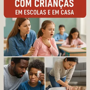 Imagem de capa para o Ebook Como Agir em Emergências com Crianças em Escolas e em Casa
