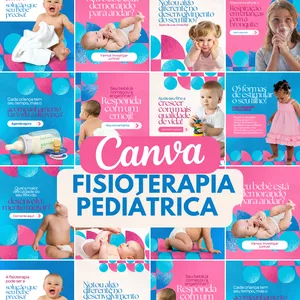 Imagem de capa para o Curso online CANVA FISIOTERAPIA PEDIÁTRICA
