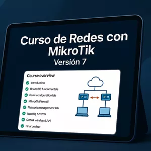 Imagen de portada para Curso online Domina las redes MikroTik y conviértete en el especialista que todas las empresas necesitan
