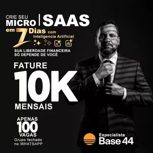 Imagem do curso Micro SaaS em 07 dias com AI - do ZERO as Vendas