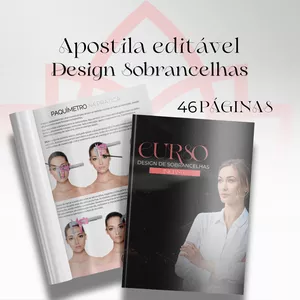Imagem de capa para o Ebook Apostila Design de Sobrancelhas