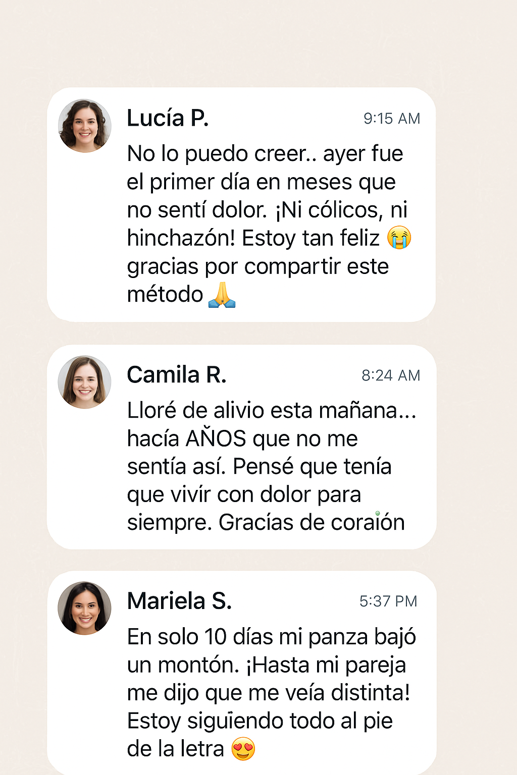 Testimonios de mujeres