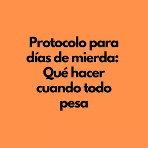 Imagen de portada para Ebook Protocolo para días de mierda