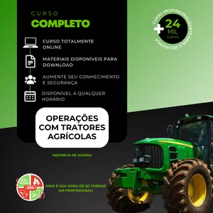 Imagem de capa para o Curso online Operações com Tratores Agrícolas - (Slides)