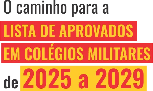 O caminho para a lista de aprovados em colégios militares