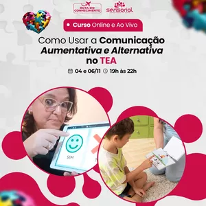 Imagem de capa para o Curso online Como usar a comunicação aumentativa e alternativa no TEA