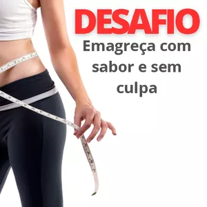 Imagem de capa para o Ebook Desafio emagreça com sabor e sem culpa