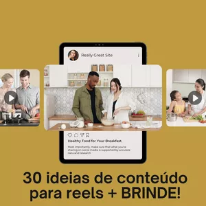 Imagem de capa para o Ebook 30 Ideias de conteúdos para Reels