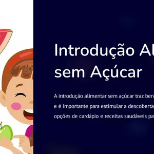 Imagem de capa para o Ebook Guia para Introdução Alimentar, sem uso de açúcar