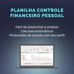 Imagem de capa para o Curso online Planilha de Controle Financeiro Pessoal