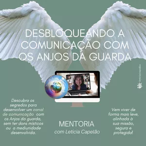 Imagem de capa para o Curso online Mentoria  Desbloqueando a comunicação com os Anjos da guarda