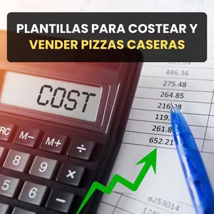 Imagen de portada para Ebook  PLANTILLAS PARA COSTEAR Y VENDER PIZZAS CASERAS