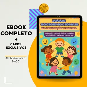 Imagem de capa para o Ebook Jogos Socioemocionais para Educação Infantil: Guia Prático para Trabalhar Emoções e Habilidades Sociais na Pré-Escola