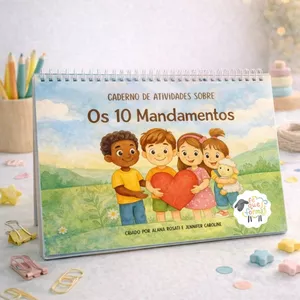 Imagem de capa para o Ebook Caderno de Atividades Cristãs – Os 10 Mandamentos