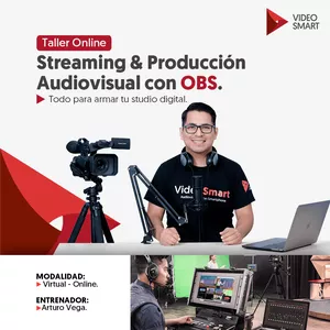 Imagen de portada para Curso online Taller OBS Studio Videosmart