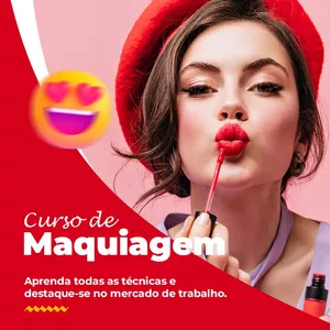 Imagem do curso CURSO DE MAQUIAGEM