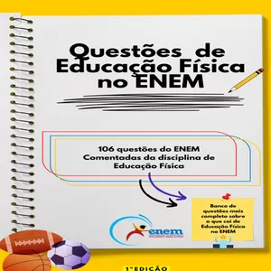 Imagem de capa para o Ebook Questões Comentadas de Educação Física no ENEM