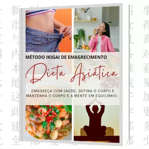 Imagem de capa para o Ebook Método Ikigai de Emagrecimento - DIETA ASIÁTICA 