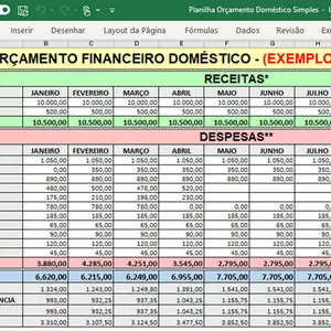 Imagem de capa para o Curso online PLANILHA ORÇAMENTO DOMÉSTICO SIMPLES