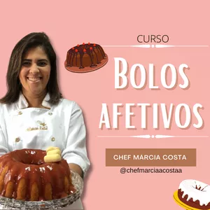 Imagem de capa para o Curso online Bolos Afetivos by Cheff Márcia Costa
