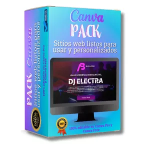 Imagen de portada para Ebook Pack de Sitios Web Editables de Canva