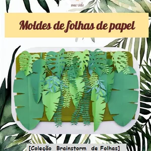 Imagem de capa para o Ebook Moldes de folhas de papel