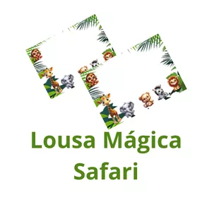 Imagem de capa para o Ebook Lousa Mágica Safari em dois tamanhos 