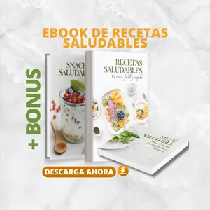 Imagen de portada para Ebook EBOOK DE RECETAS SALUDABLES FÁCIL Y RÁPIDO +BONUS